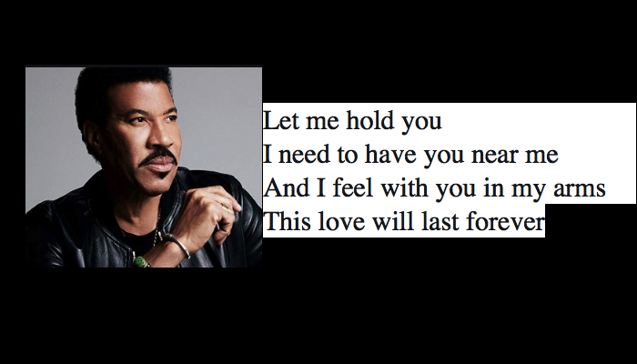 Best Lionel Richie Poem Like Lyrics Nsf Music Magazine