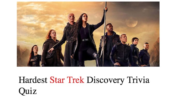 Hardest Star Trek Discovery Trivia Quiz Nsf Music Magazine